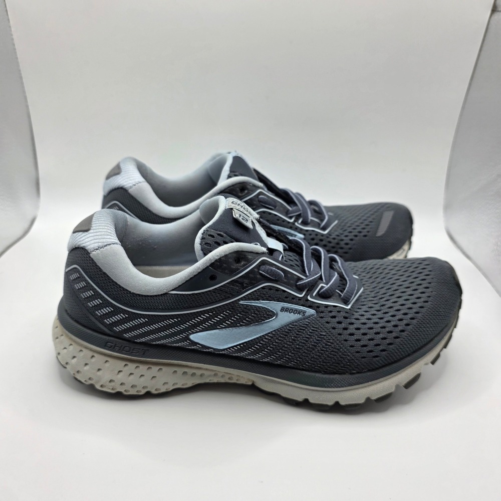 Brooks Ghost 12 Running Shoes Gray Blue 1203051B007 | Womens 6